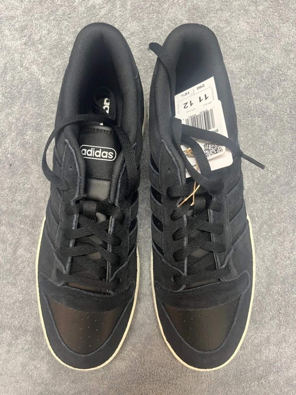 adidas black suede